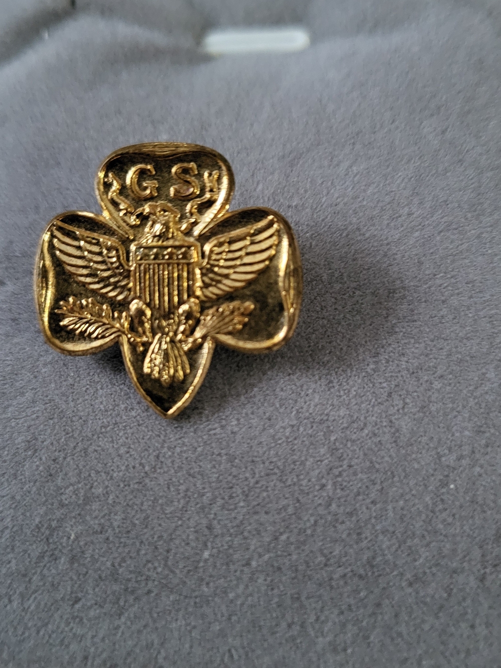 Gold-Tone Girl Scouts Fleur-de-Lis Lapel Pin